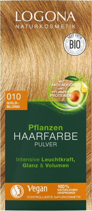 Logona 100g goldblond Pflanzen-Haarfarbe 010 Pulver