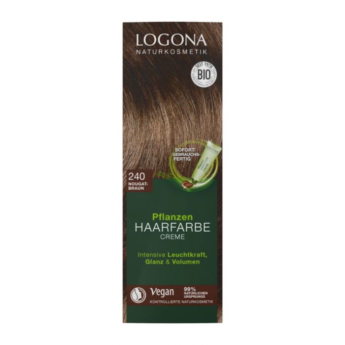 Logona Pflanzen Haarfarbe Creme 240 nougatbraun 150ml