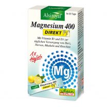 Alsiroyal Magnesium 400 DIREKT Zitrone, 20 Sticks 42g
