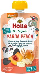 Holle Panda Peach – Pfirsich, Aprikose & Banane mit Dinkel 100g