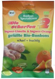 Liebhart´s Gesundkost Bio-Bonbon Die scharfen Zwei (Ingwer-Limette, Ingwer-Orange) 100g